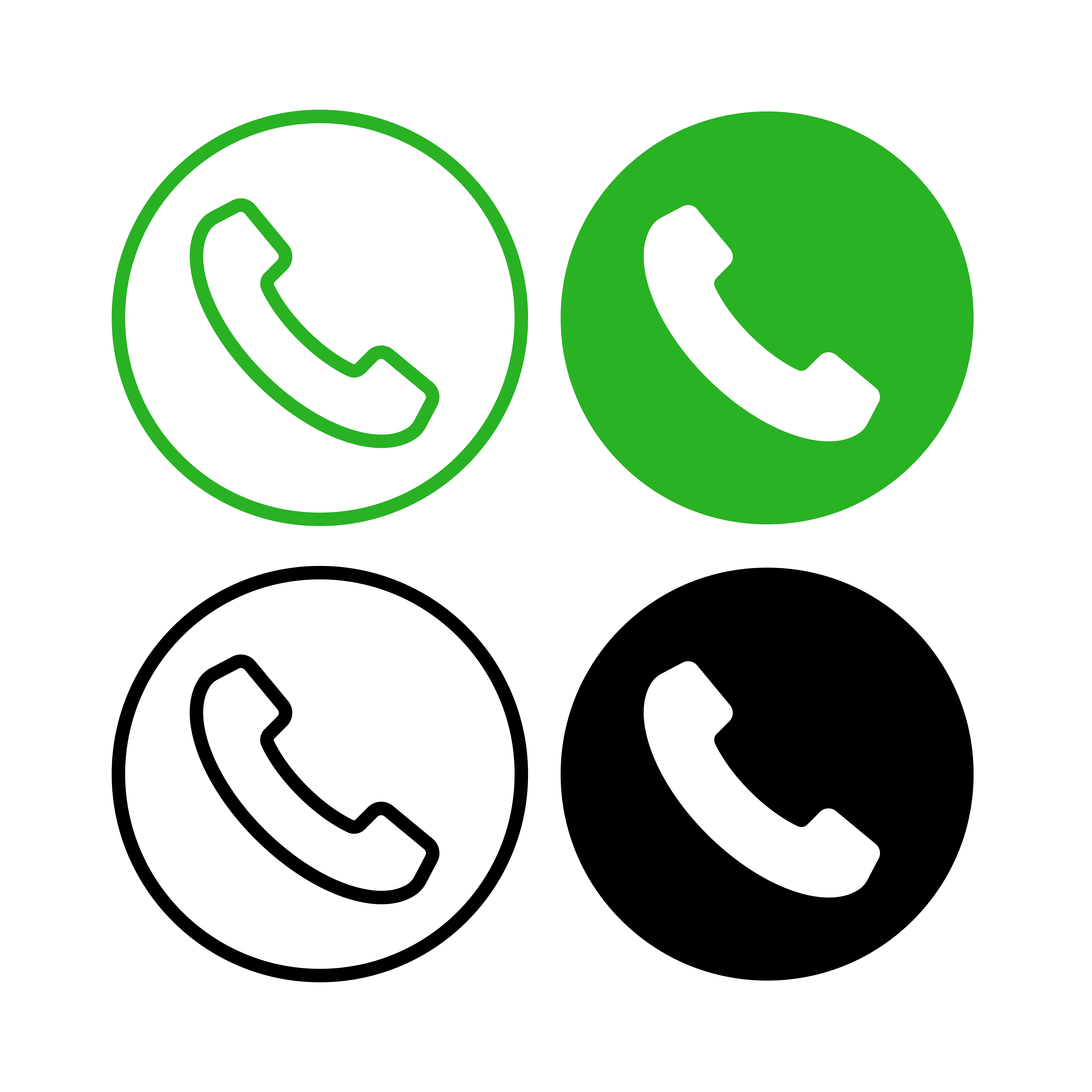 phone-circles-set